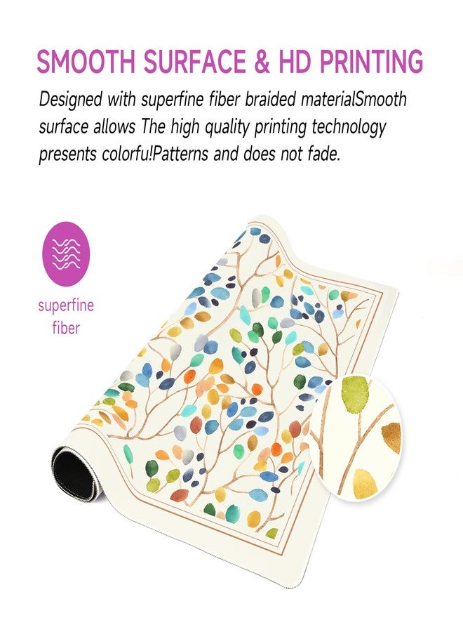 Deyimmei Mahjong Mat for Table - Non-Slip Mahjong Table Cover with Storage Pockets, Perfect Mahjong Accessories & Gifts for Women, Men, and Mahjong Enthusiasts (Floral Cascade) - Image 5
